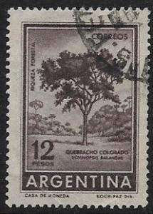 Argentina # 697 - Red Quebranche Tree - used