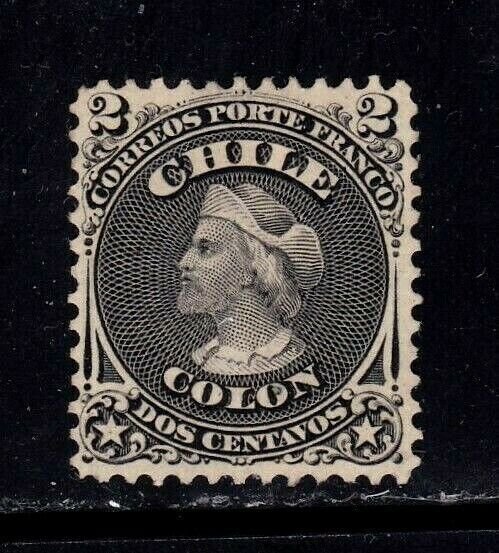 Chile stamp #16, MH,  CV $80.00