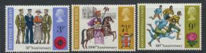 Great Britain SG 887 - SG 889  -MUH - Anniversaries 