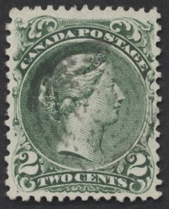 Canada #24iv 2c Large Queen Bothwell Paper VF Used Light Target Cancel