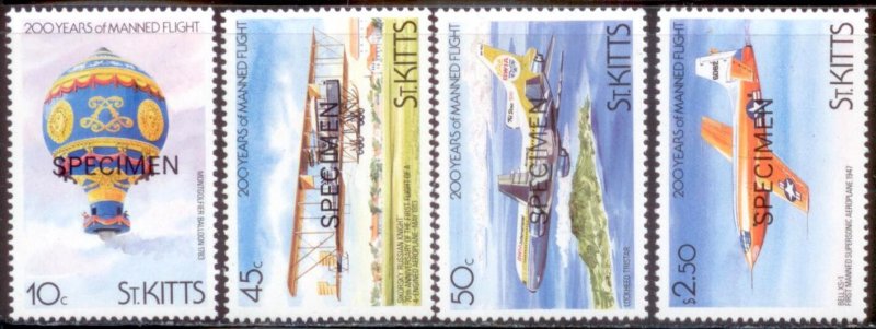 St Kitts 1983 SC# 123-6 Speciman MNH-OG E170