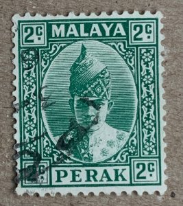 Malaya Perak 1939 2c Sultan Iskandar, used. Scott 85, CV $0.25. SG 104