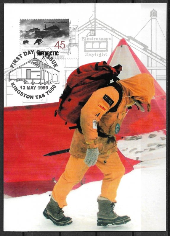 1999 Australian Antarctic Territory L112 Home of the Bizzard  maxi card