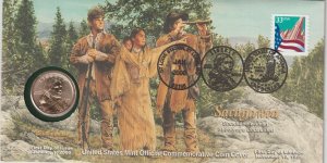 2000-P U.S. Mint Sacagawea Golden Dollar First Day Cover 1/1/2000