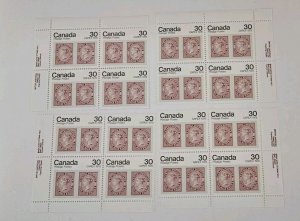 Canada 1978 CAPEX '78 MS Of Plate Blocks MNH