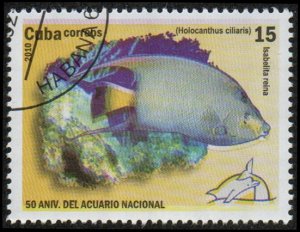 Cuba 5062 - Cto - 15c Queen Angelfish (2010)