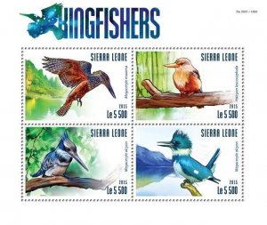 [950 09]- YEAR 2015 - SIERRA LEONE - BIRDS     4V   complet set  MNH/**