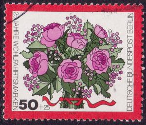 Germany Berlin - 1974 - Scott #9NB112 - used - Bouquet Roses