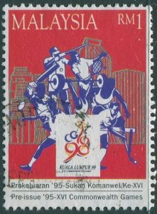Malaysia 1994 SG575 $1 Commonwealth Games FU