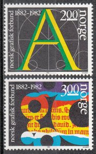 Norway 812-813 MNH CV $2.00