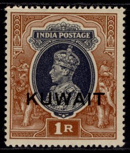 KUWAIT GVI SG47, 1r grey & red-brown, M MINT. Cat £38.