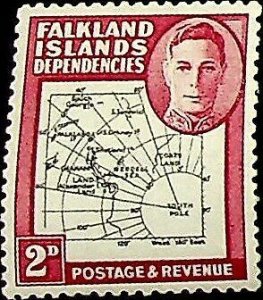 Falkland Islands, Dependencies 1946 2p SG G3 * MH KGVI (002816)