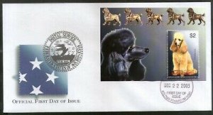 Micronesia 2003 Breeds of Dogs Pet Animals Fauna Sc 575 M/s FDC # 16610