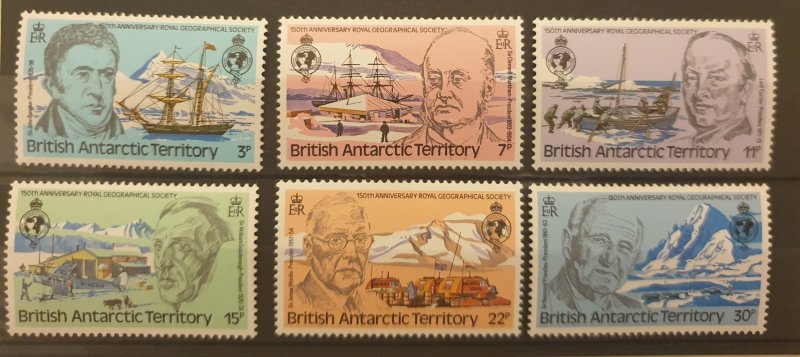 British Antarctic Territory Former Presidents Set Of 6 UM/M 1980