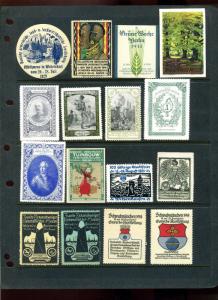 120+ GERMANY LARGE FORMAT POSTER STAMPS W/MANY BETTER PRESENT (L#692) CINDERELLA