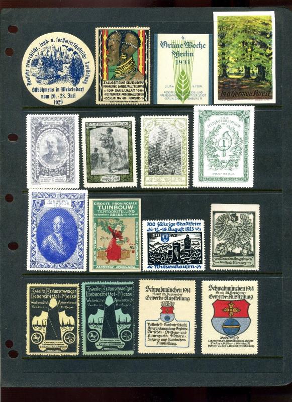 120+ GERMANY LARGE FORMAT POSTER STAMPS W/MANY BETTER PRESENT (L#692) CINDERELLA