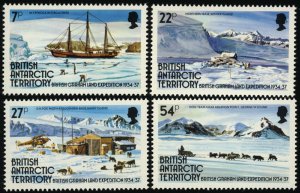 BRITISH ANTARCTIC TERRITORY Sc 121-24 VF/MNH - Brit.-Graham Land Exp. - COMPLETE