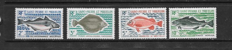 FISH - ST PIERRE & MIQUELON #419-22  MNH