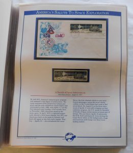 America's Salute to Space Exploration, Fleetwood First Day Covers w/ Min...