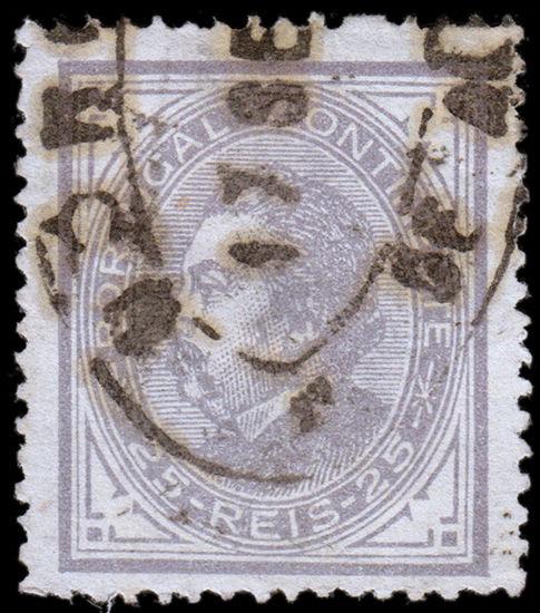 Portugal Scott 54 (1880) Used H F-VF, CV $3.50 B