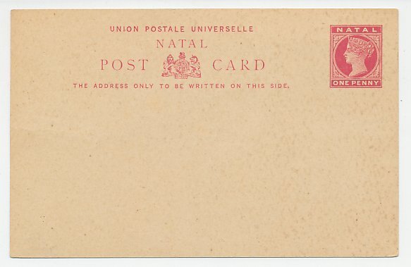 Postal stationery Natal Jinricksha - Jinrikisha - Durban - The Bluff