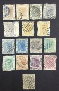 MOMEN: HONG KONG 1863-71 CROWN CC USED £825++ LOT #62092