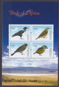 2012 Tanzania 4891-4894KL Birds 13,00 €