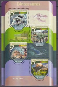 2015 Sao Tome and Principe 6400-6403KL Dinosaurs 12,00 €