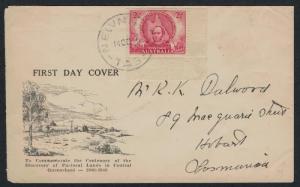 1946 Australia (14 Oct) Mitchell 2½ Bodin (First Illustration) FDC