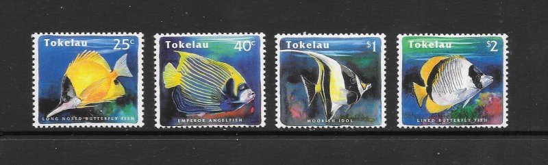 FISH - TOKELAU #208-11  MNH