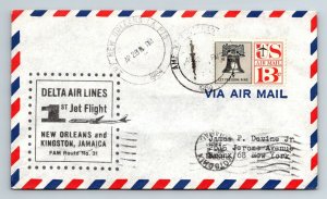 1964 Delta AL 1st Jet Flight New Orleans to Kingston Jamaica - F8630 