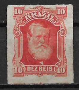 1878 Brazil 68 Emperor Dom Pedro 10r used