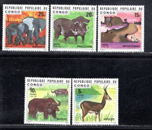 CONGO, PEOPLE'S REPUBLIC SC# 374-78   FVF/MNH