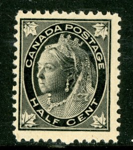 Canada 1897 Queen Victoria ½¢ Black Maple Leaf  MNH C278 ⭐☀⭐☀⭐ 