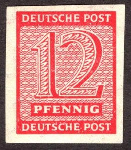 1945, Germany, Soviet Occupation of West Saxony 12pf, MH, Sc 14N7a