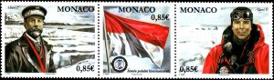 Monaco #2520, Complete Set, Strip of 3, 2008, Royalty, Polar, Never Hinged