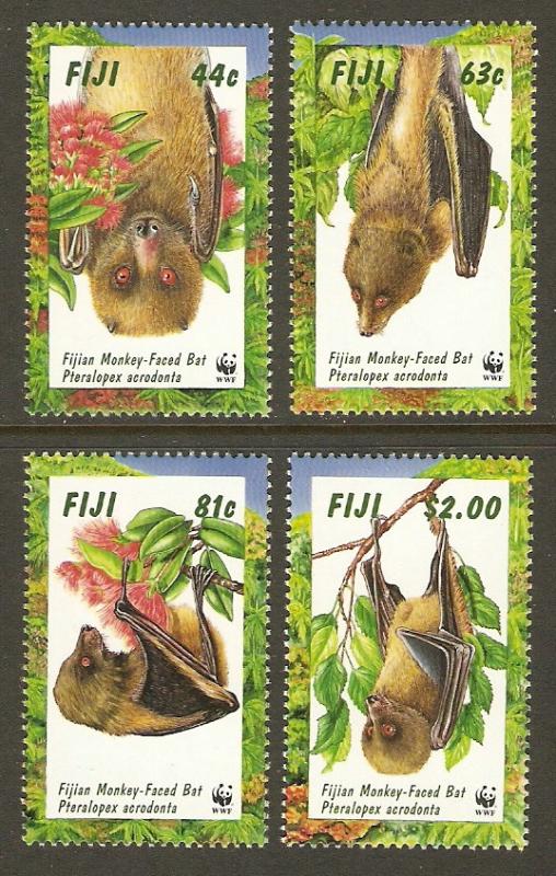 Fiji #797-800 NH WWF - Bats