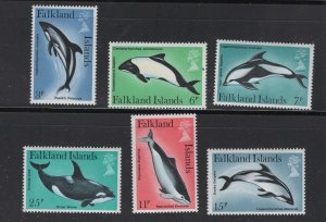 Falkland Islands #299-303   (1980 Sea Mammals set) VFMNN CV $4.00