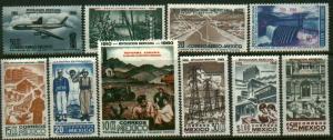 MEXICO 913-918,C253-C256, 50th Anniv Mexican Revolution. MINT, NH. VF.