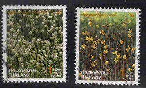 THAILAND Scott 1586-1587 Used Flower stamps