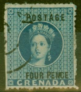 Grenada 1881 4d Blue SG23 V.F.U