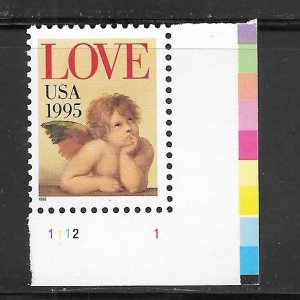 #2948 MNH Plate # Single