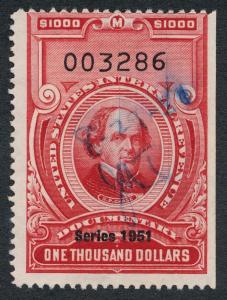 UNITED STATES R585, USED, $1000, FINE