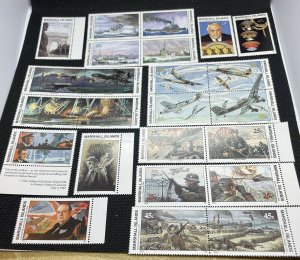 (24) 1990 Marshall Islands Stamps, 1940 WWII Events Themed, MNH