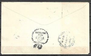 Israel 1956 Flowers Festival Haifa Used Registered Cover Slogan Cancel