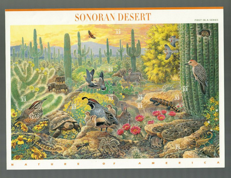 3293 SONORAN DESERTFULL MINT SHEET #1 MNH