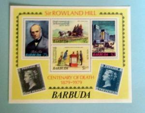 Barbuda - 384a, MNH S/S Imperf.  Roland Hill. SCV - 1.40