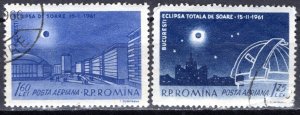 Romania; 1962: Sc. # C106-C107: Used CTO Cpl Set