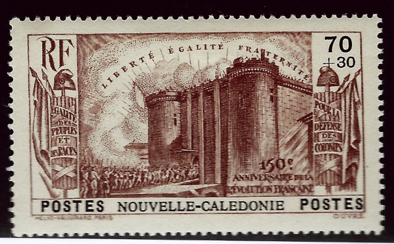 New Caledonia B6 Mint OG VF SCV$13...French Colonies are Hot!