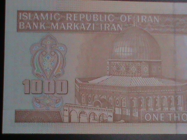 ​IRAN-1992-CAT#143-CENTRAL BANK OF IRAN1000 RIALS- UNCIRCULATED VF-LAST ONE